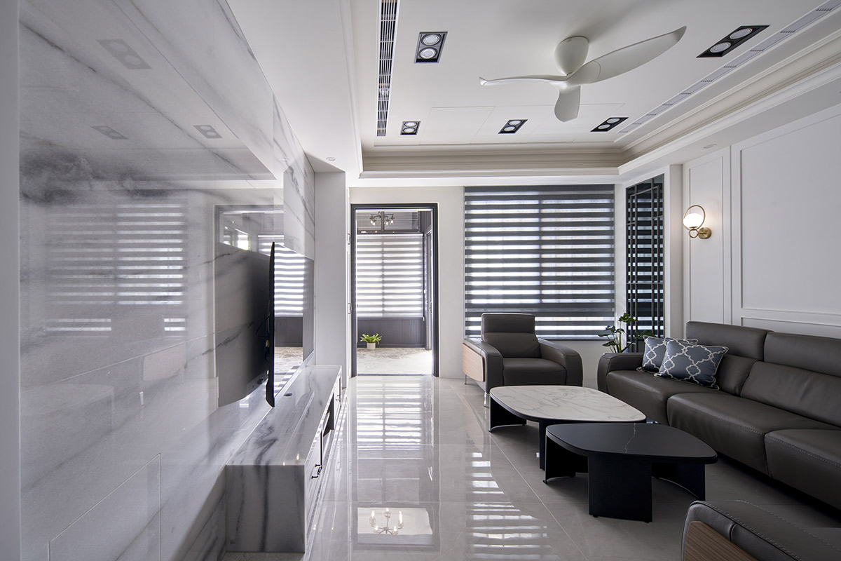 「專訪」勾勒石紋與線板，讓日常閃耀於內心！雲林 138 坪自地自建退休宅