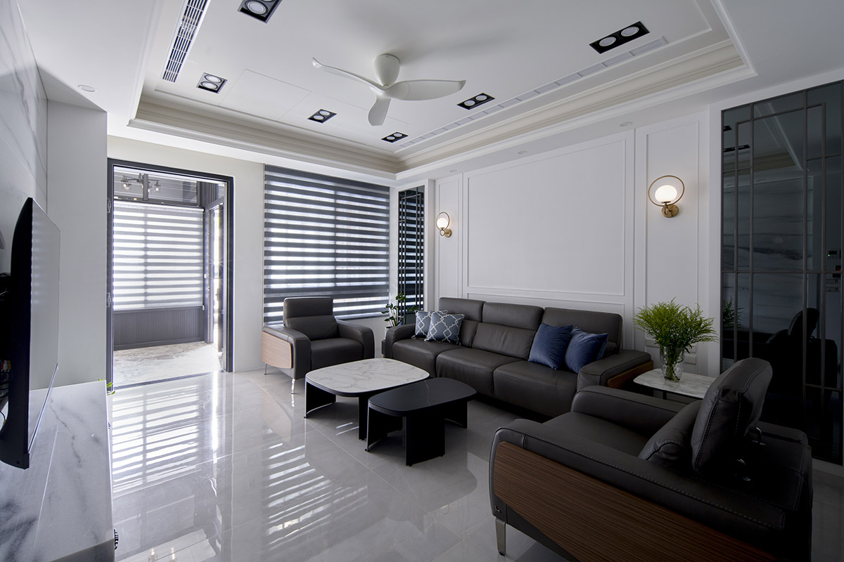 「專訪」勾勒石紋與線板，讓日常閃耀於內心！雲林 138 坪自地自建退休宅